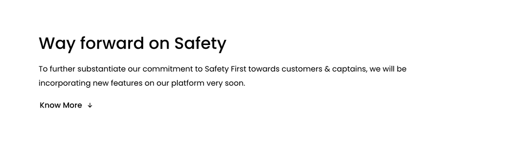 Safety Way Forward Overview